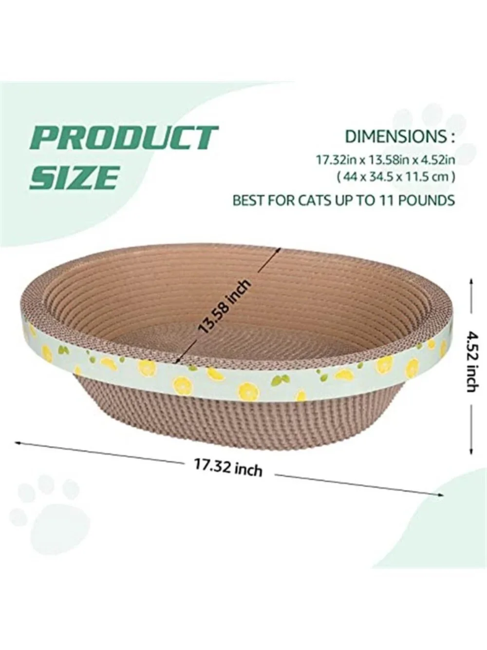Cat Scratcher Bed Cardboard Cat Scratcher Lounge Nest Durable Cat Scratching Pad